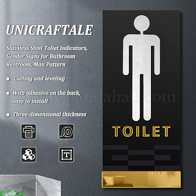 201 индикатор для унитаза из нержавеющей стали DIY-WH0056-40A-1