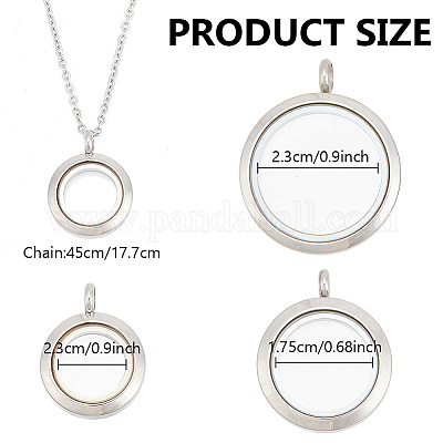 Набор для самостоятельного изготовления ожерелья с плавающими подвесками DIY-DR0001-18-1