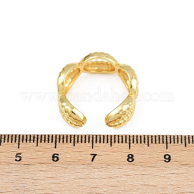 Латунные регулируемые манжеты для женщин RJEW-H256-18G-1