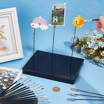 Набор из пластиковых и железных зажимов-аллигаторов и основания AJEW-OC0005-22-1