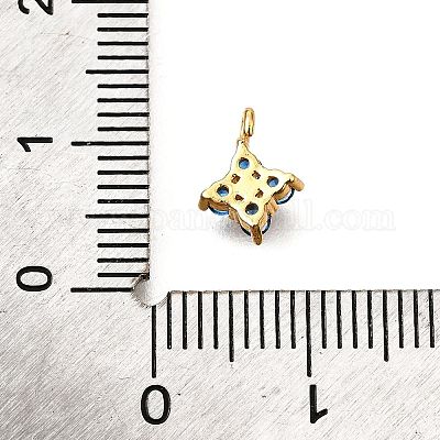 Латунные микро проложить кубического циркония подвески KK-D356-07A-G-1