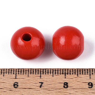 Круглые бусины из натурального дерева схима WOOD-A018-14mm-07-1