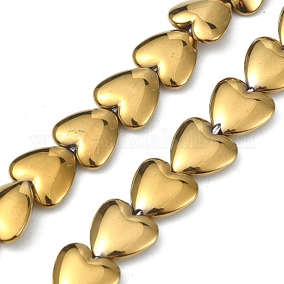 Гальванические нити из синтетических немагнитных гематитовых бусин G-C024-04B-1