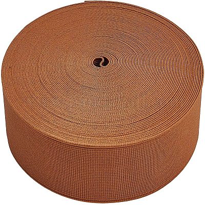 Ultra Wide Thick Flat Elastic Band, Webbing Garment Sewing Accessories,  Dark Goldenrod, 40mm