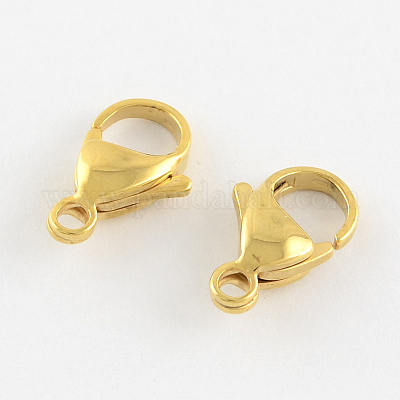 Yellow Gold Plated 15mm Lobster Claw Pack of 12 | Esslinger