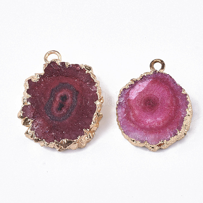 Естественно druzy агат подвески X-G-N325-04D-1