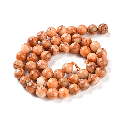 Нити бусин цвета натуральной бирюзы TURQ-U001-02B-1