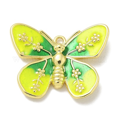 Подвески из латуни с эмалью в стойку KK-L224-041G-1