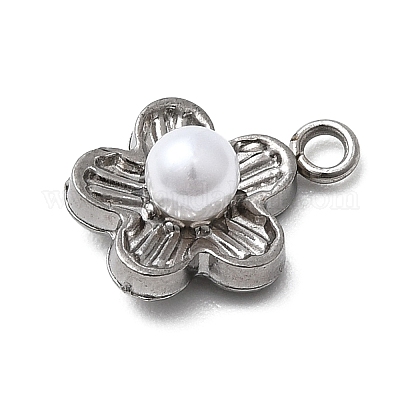 Подвески-жемчужины из нержавеющей стали 304 и АБС-пластика STAS-G369-15P-1