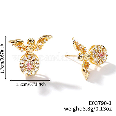 Латунь серьги&nbsp;YP7600-1-1