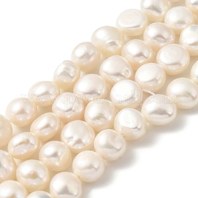 Нити из натурального культивированного пресноводного жемчуга PEAR-A006-09F-1