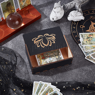 1 шт. прямоугольные гравированные деревянные коробки с раздвижной крышкой CON-UN0001-03A-1