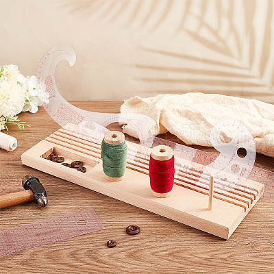 Держатель линейки для стегания из дерева TOOL-WH0136-72-1