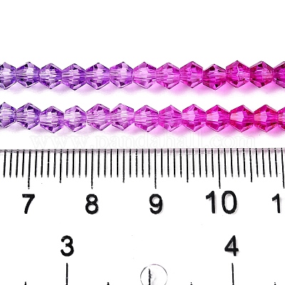 Градиентные цветные стеклянные бусины X1-DGLA-A039-T4mm-A09-1