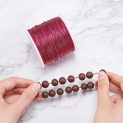 Золотая шелковая эластичная нить EW-WH0003-10A-01-1