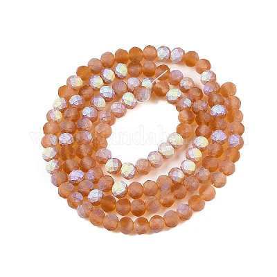 Прозрачные стеклянные бусины EGLA-A044-T4mm-MB04-1