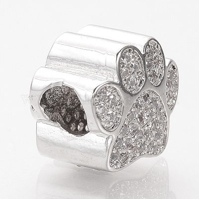 Латунные микро проложить Цирконий Европейский бисером ZIRC-T002-101-1