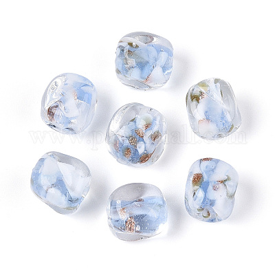 Бусины ручной работы бусины золотого песка LAMP-T021-32A-1