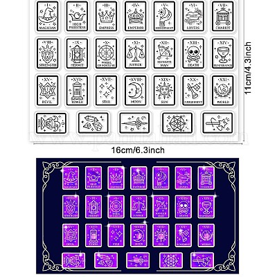  CRASPIRE Tarot Cards Silicone Clear Stamps for Scrapbooking  Journaling Making Mystic Moon Mystery Greeting Words DIY Fantasy Magic  Transparent Rubber Seals Stamp Crafting Supplies 6.3 x 4.3inch : Arts,  Crafts 
