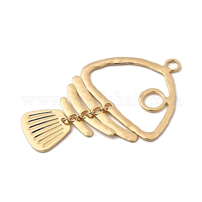 Латунные большие кулоны KK-P321-01H-G-1