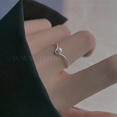 Регулируемые манжеты из латуни и искусственного жемчуга для женщин FS-WGA12FF-01-1