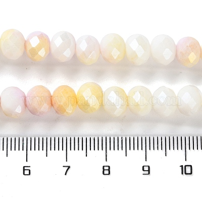 Стеклянные бусины с гальваническим покрытием  LAMP-S068-02P-1