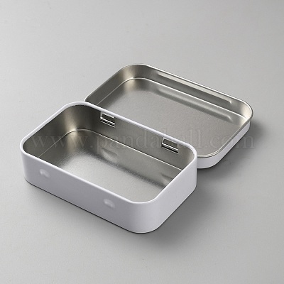 Железные шкатулки для хранения украшений с откидной крышкой CON-WH20008-09G-1