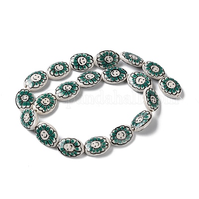 Фарфоровые бусины ручной работы PORC-G011-04G-1