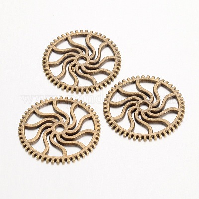 Стимпанк тема тибетский стиль сплава шестерни зубчатые подвески TIBEB-19598-AB-NR-1