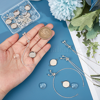 Набор для самостоятельного изготовления браслета со слайдером из купольного звена DIY-NB0008-12-1