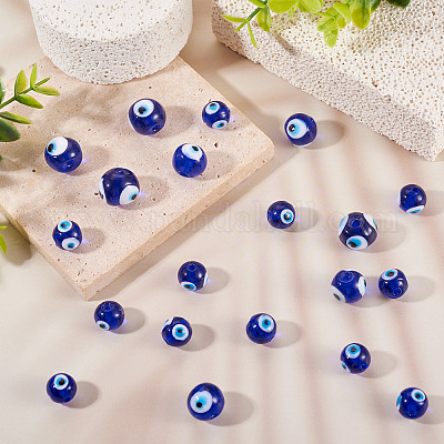 60шт ручной работы бусины лэмпворк LAMP-PJ0001-04-1