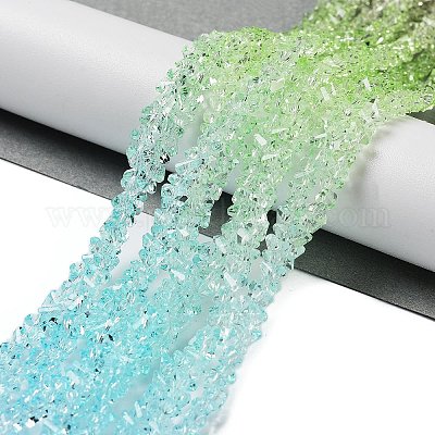 Прозрачные стеклянные бусины&nbsp;GLAA-H023-03N-1