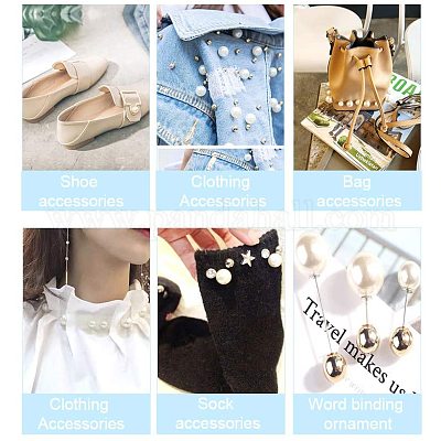 Имитация жемчуга акриловые OACR-PH0001-06B-WH-1