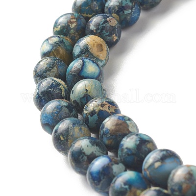 Натуральные имперские нитки из яшмы G-I122-8mm-18-1