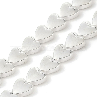 Гальванические нити из синтетических немагнитных гематитовых бусин G-U003-19B-02-1