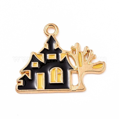 Подвески из эмали и сплава&nbsp;ENAM-M055-09G-1