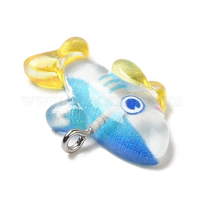 Подвески с героями мультфильмов из прозрачной смолы на тему океана CRES-F024-01B-1