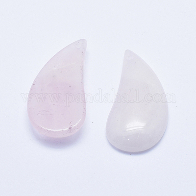 Природного розового кварца подвески драгоценных камней G-K238-12B-1