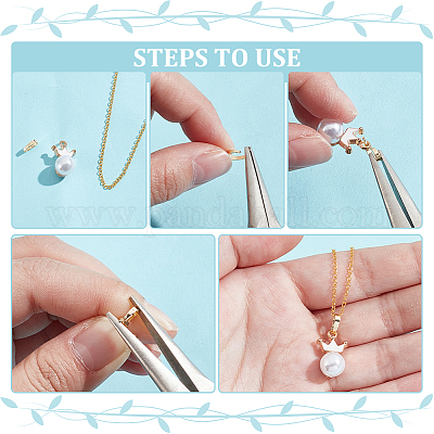 120 шт. латунные защелки на дужках KK-BC0013-68G-1