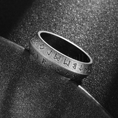 Мужские перстни Viking Rune из нержавеющей стали 304&nbsp;WGDF4AB-62-1
