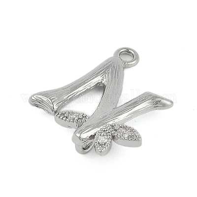 Латунные хрустальные стразы буквы звенья соединительные подвески KK-S395-06P-N-1