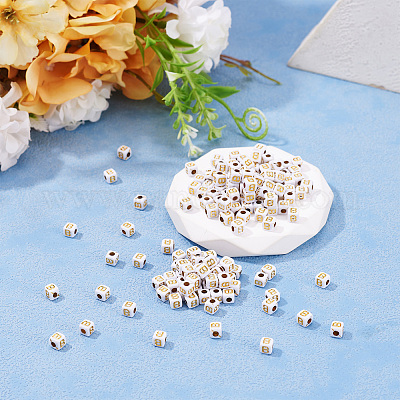 Непрозрачные акриловые бусины MACR-TAG0001-07B-1