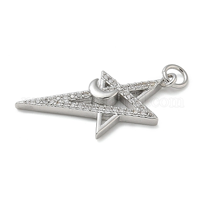 Стойки обшивки латунь микро проложить Циркон подвеску KK-K392-40P-1