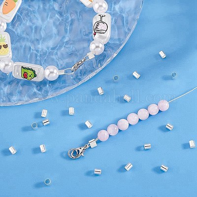 2 пакетик латунных разделительных бусин KK-PH0005-56-1