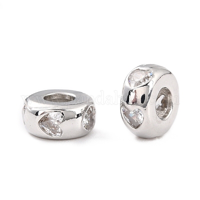 Латунные микропаве из прозрачного кубического циркония ZIRC-P091-01A-P-RS-1