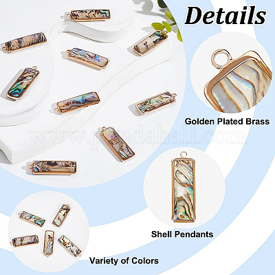 10 шт. подвески из ракушек SSHEL-BC0001-22-1