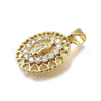 Латунные микро проложить кубического циркония подвески KK-C090-35G-02-1