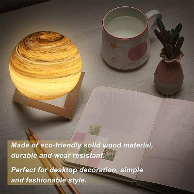 6 комплект 3 стилей лунная лампа с деревянным дном ODIS-OC0001-63-1