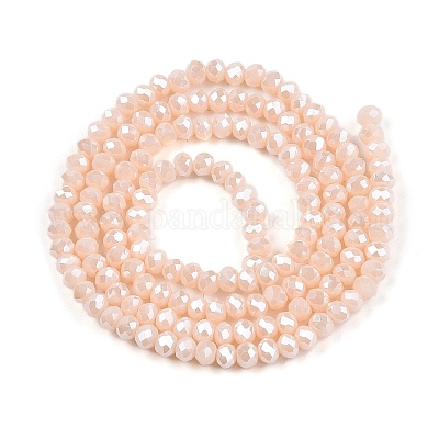 Стеклянные бусины с гальваническим покрытием  EGLA-A044-P2mm-A05-1