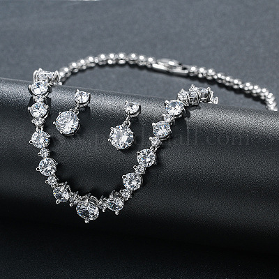 Латунь кубического циркония комплекты ювелирных изделий FS-WG75FBD-01-1